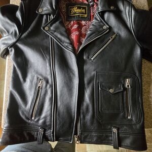 Black Leather Performance Jacket